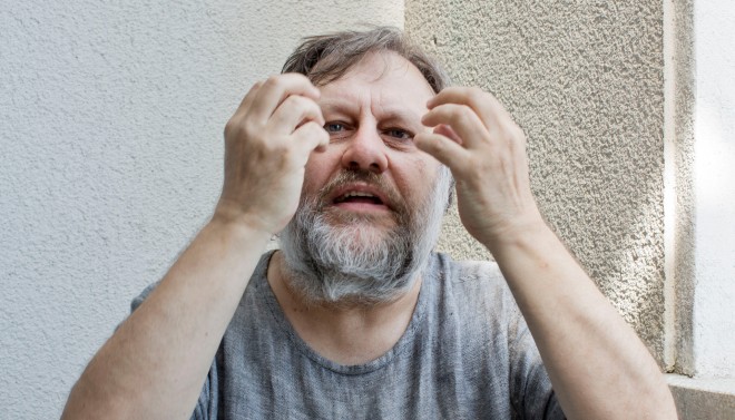 De filosoof en cultuurcriticus Slavoj Žižek. Foto: David Levene/Hollandse Hoogte