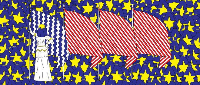 Illustrations by Jip Piet Hilhorst for The Correspondent