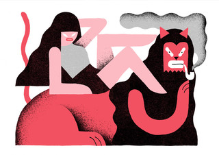 Illustratie van Levi Jacobs, een van de honderd illustratoren die te zien zal zijn in de digitale expositie op de Illustratie Biënnale 2016.