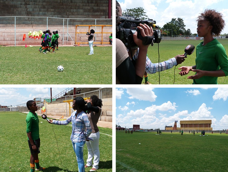 Z Kids maakt een reportage over het Zambiaanse meisjes-voetbalelftal onder de twintig. Foto’s: Janneke van Riel