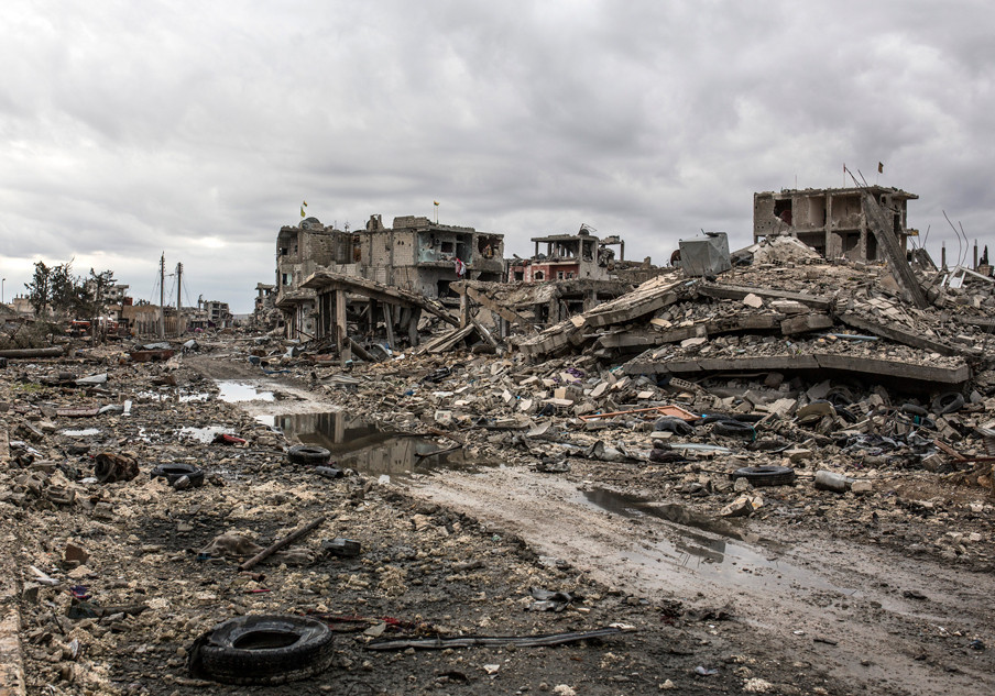 De Syrische stad Kobani in januari 2015. Foto: AP