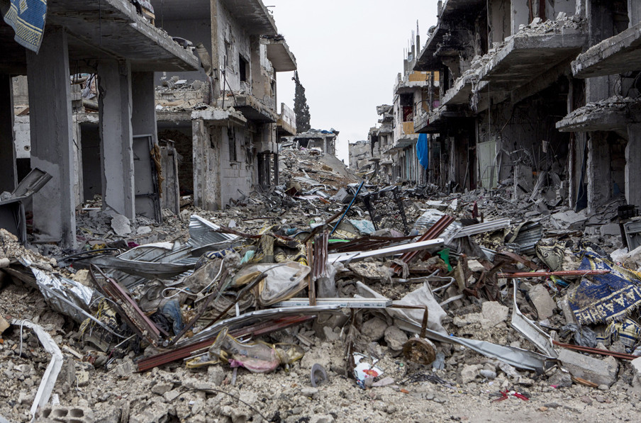 De Syrische stad Kobani. Foto: Laurence Geai / Hollandse Hoogte