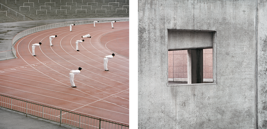 Uit de serie ‘Auf die plätze, fertig, los’. Foto’s: Frauke Thielking 