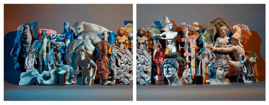 Sculptures. Uit de serie HORIZON/S door Matt Lipps /Josh Lilley, London, Marc Selwyn, Los Angeles and Jessica Silverman Gallery, San Francisco.