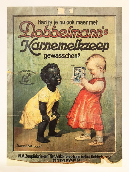 ‘Had jij je nu ook maar met Dobbelmann’s Karnemelkzeep gewasschen?’ Beeld uit de collectie van Felix de Rooy.